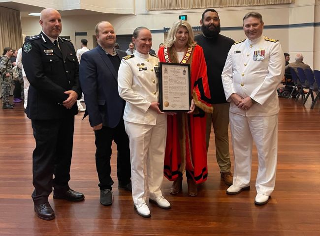 HMAS Eyre Freedom of Entry Parade 2026-10-24