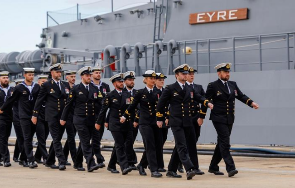 HMAS Eyre Freedom of Entry Image HMAS Eyre at HMAS Stirling, WA