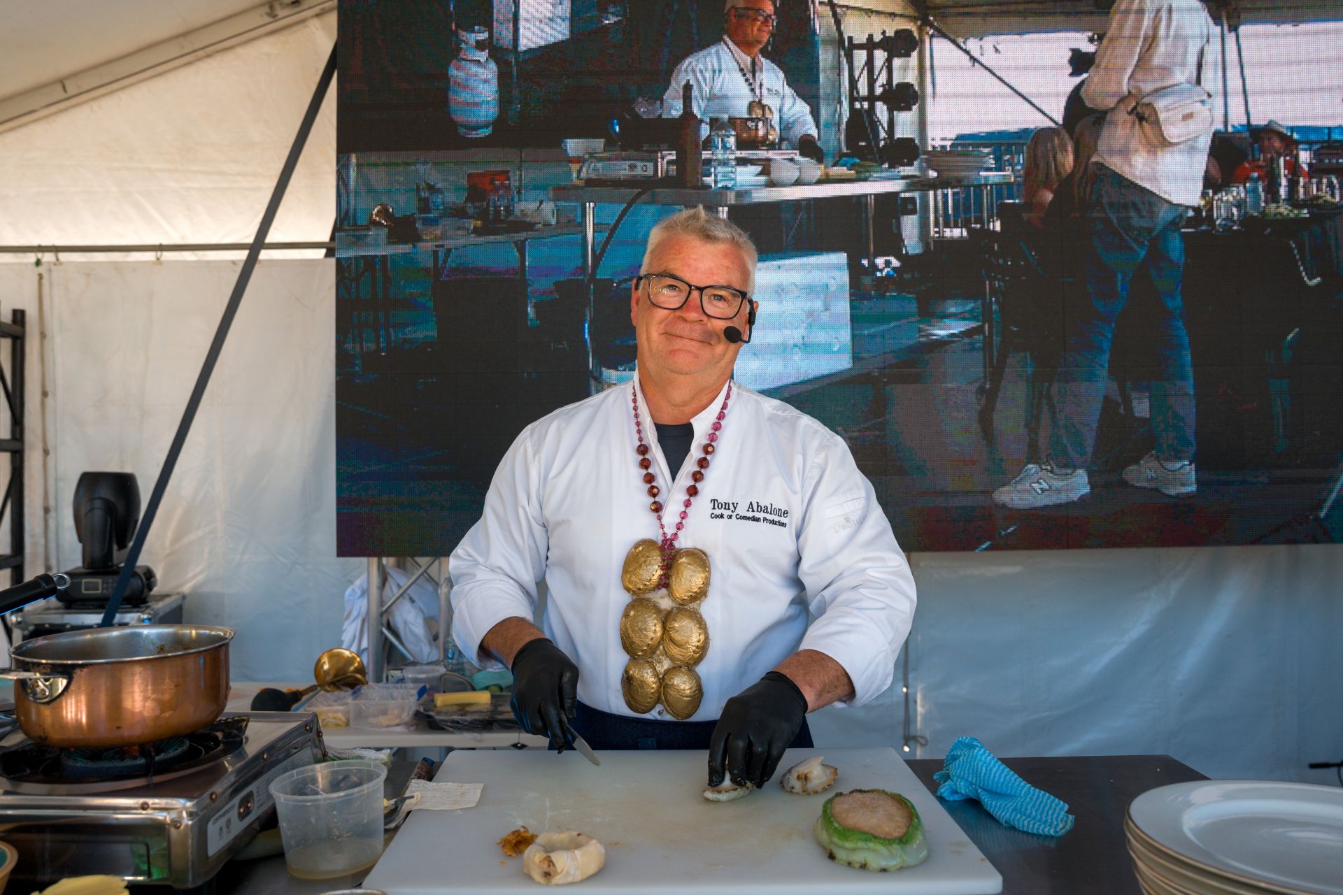 Picture: one of Tunarama's live cooking demonstrations