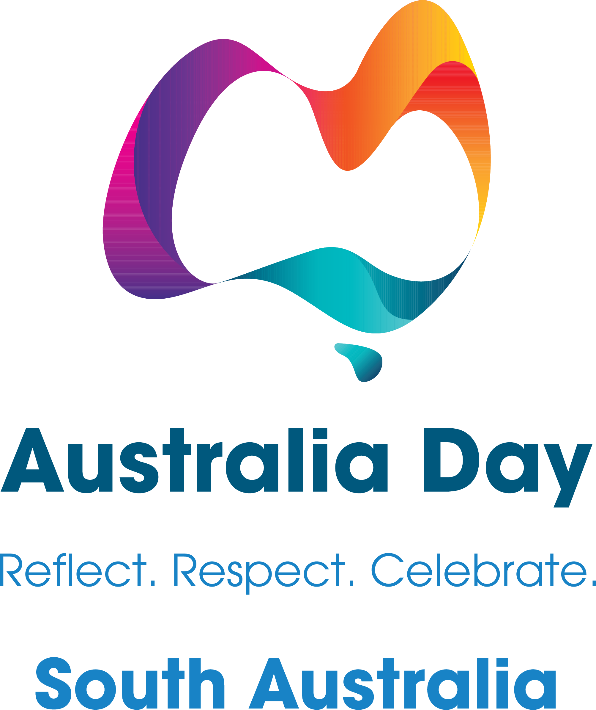 Australia Day Reflect. Respect. Celebrate South Australia Logo